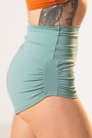 Mika Body Wear - Betty Short - High Waisted Shorts #color_sea-foam