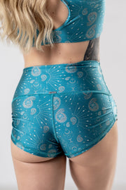 Mika Body Wear - Betty Short - High Waisted Shorts #color_celestial