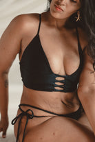 Mika Body Wear - Bikini Tops - Palm Crop #color_black