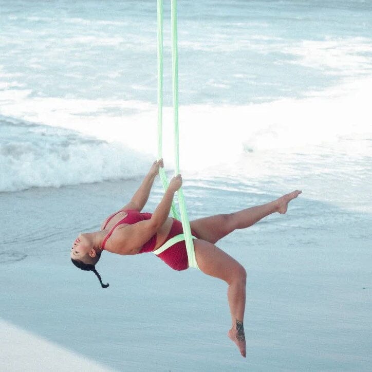 Aerial - Model dancing in aerial hoop