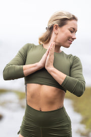Mika Body Wear - Yimaya Crop Tops #color_sage