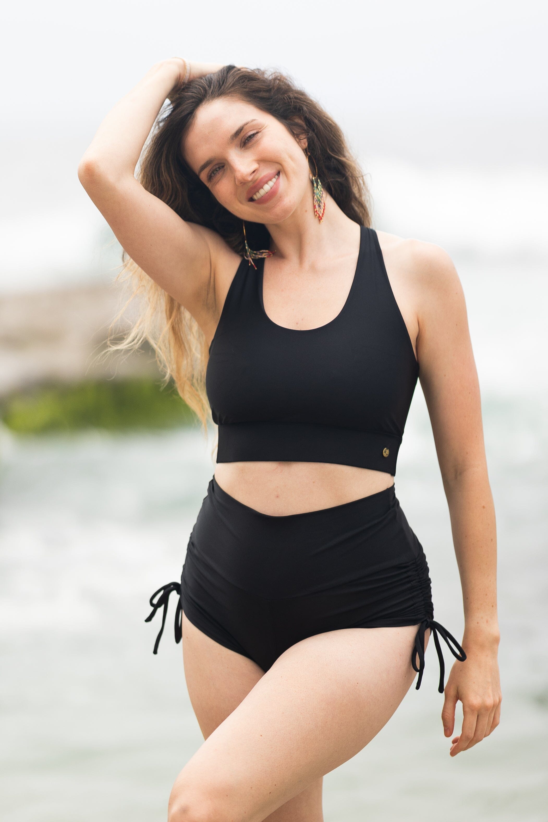Mika Body Wear - Yoga Tops - Kendra Top #color_black