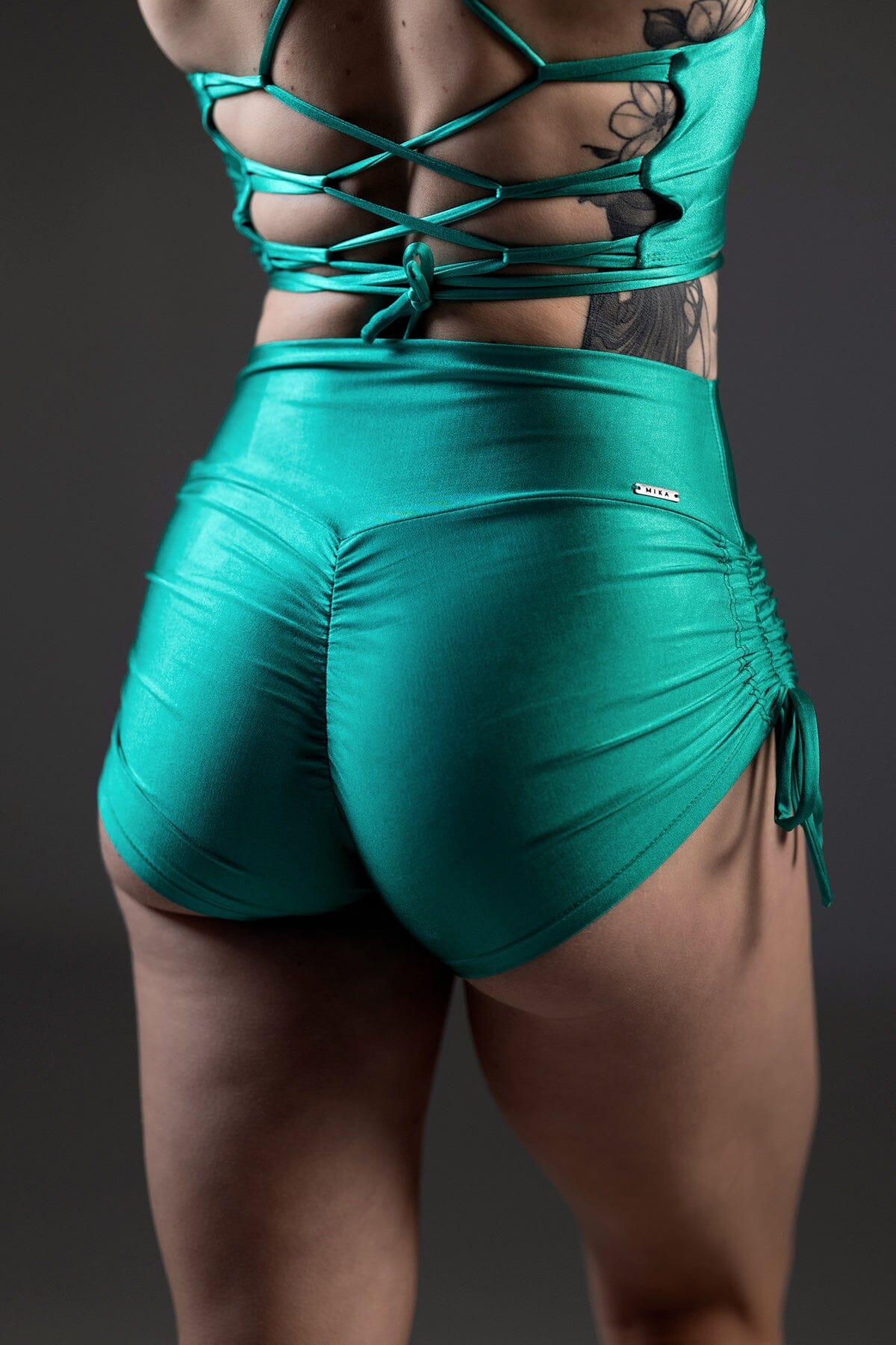 Mika Body Wear - High Rise Shorts - Addy Short #color_emerald