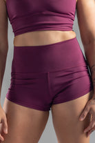 Mika Body Wear - Betty Short - High Waisted Shorts #color_plum