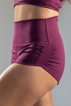 Mika Body Wear - Betty Short - High Waisted Shorts #color_plum