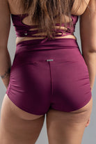 Mika Body Wear - Betty Short - High Waisted Shorts #color_plum