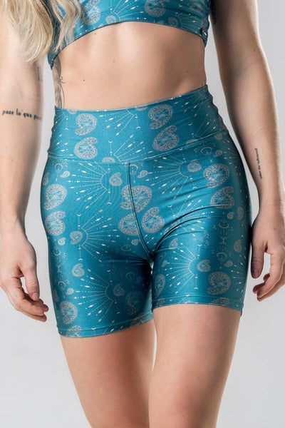 Hot Yoga Shorts High Waist - Swimwear fabric – Ananda Hum
