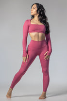 Mika Body Wear - High Waisted Bottoms - Harley Legging #color_blush