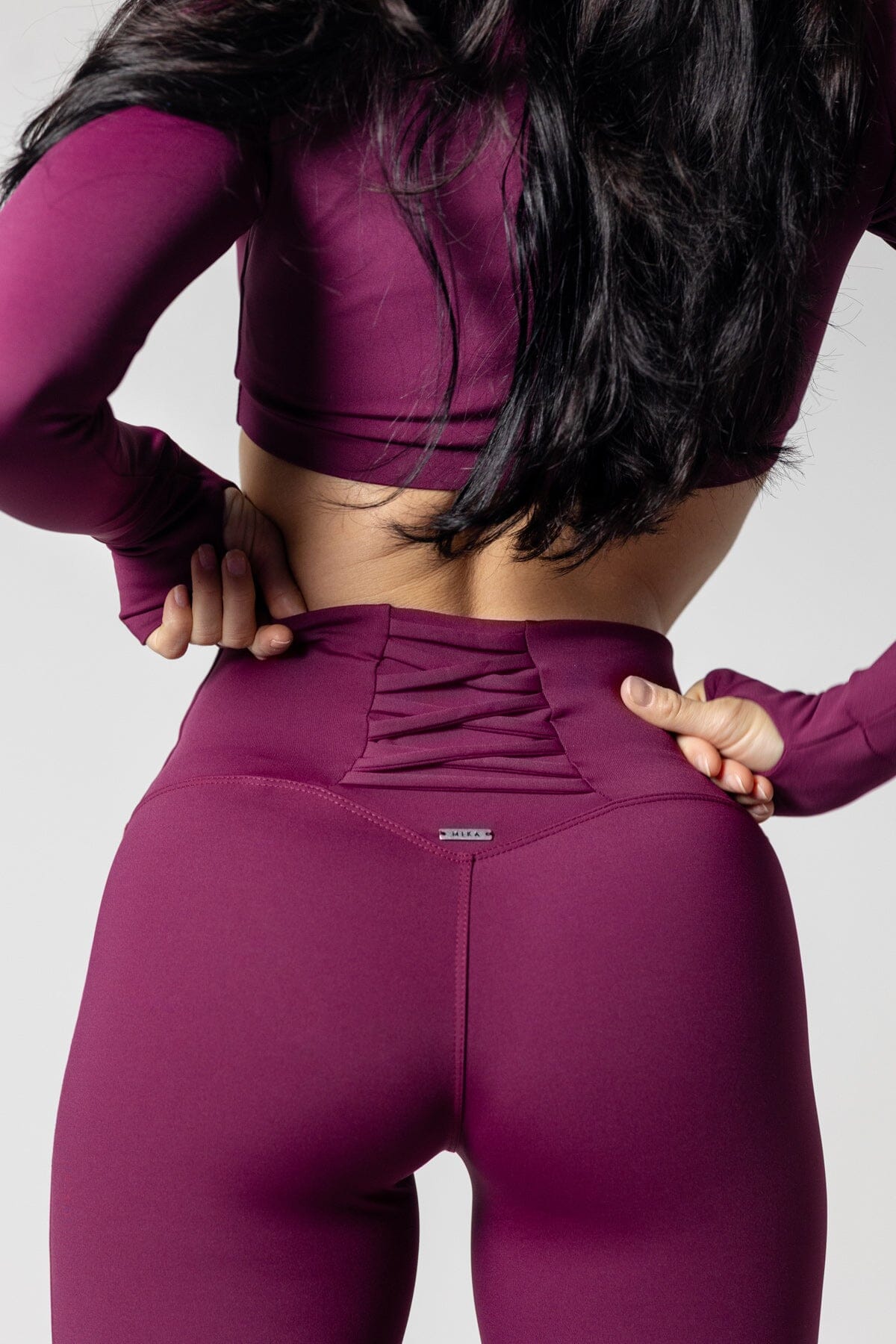 Mika Body Wear - High Waisted Bottoms - Harley Legging #color_plum