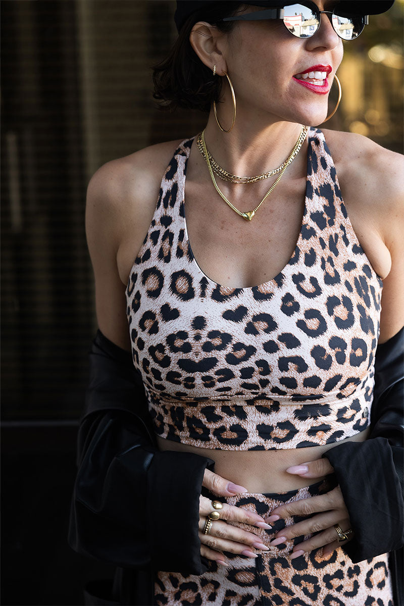 Mika Body Wear : New Arrivals : Ivy Crop in Cheetah print