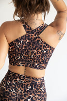 Mika Body Wear - Tops - Nova Bra – Convertible Hot Yoga Top, Sienna Leopard Print