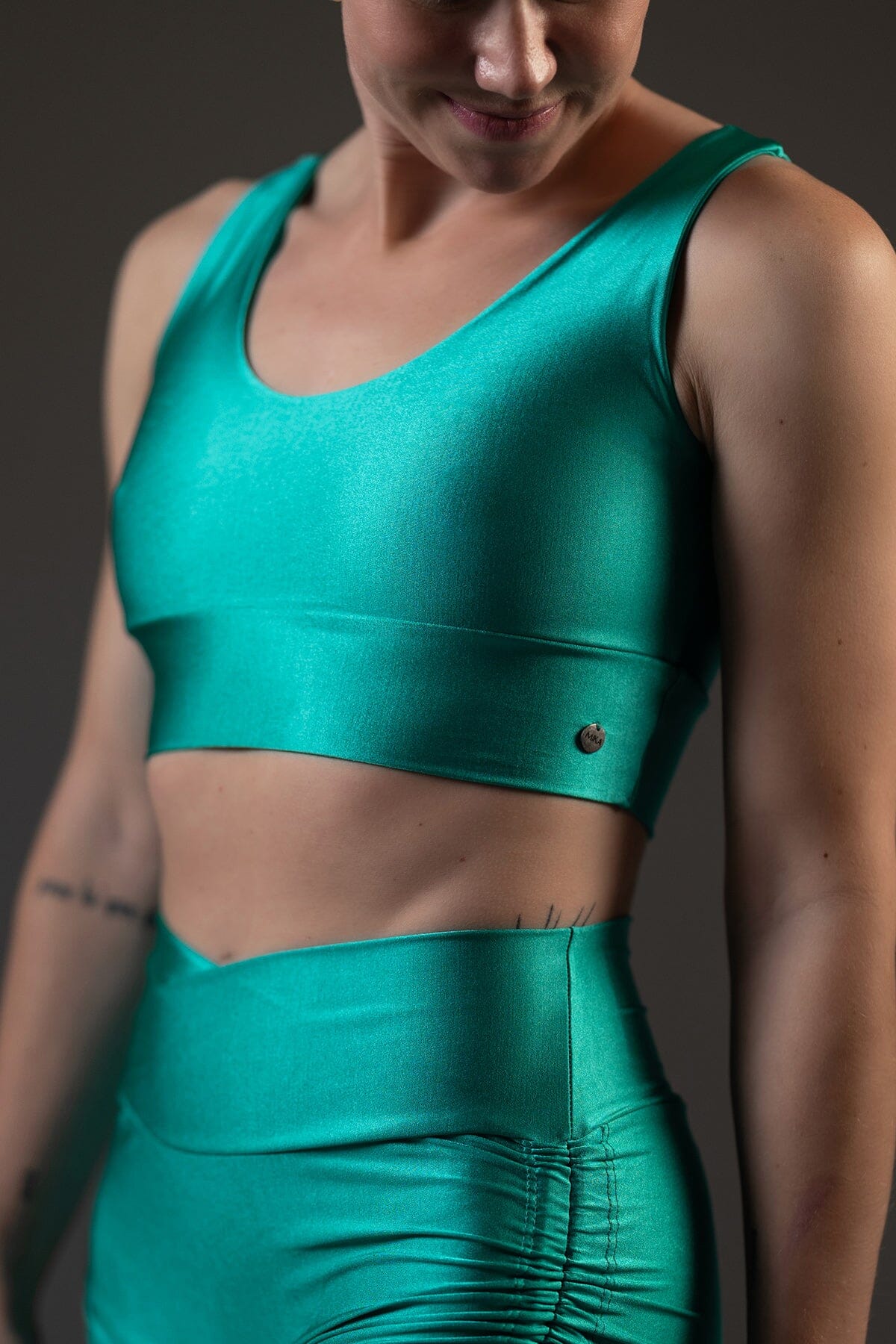 Mika Body Wear - Crop Tops - Zoe Top #color_emerald