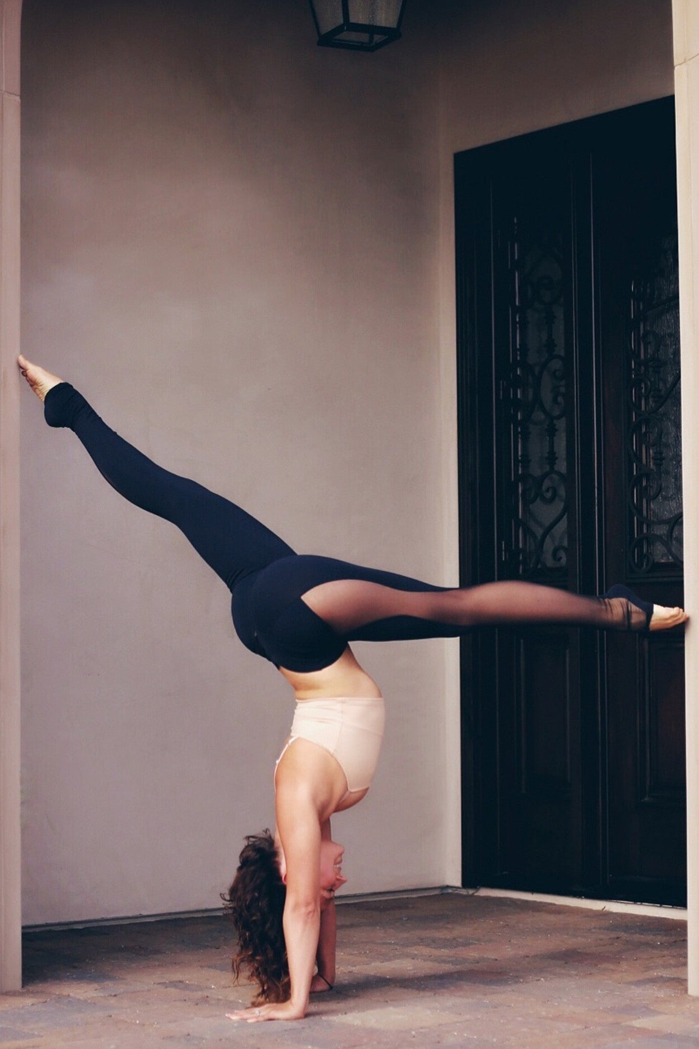 Mika Body Wear - Lucina Mesh Legging - High Waisted Leggings #color_black